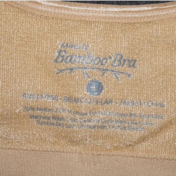 Miracle Bamboo Bra nude beige size
Large NWOT - Picture 4 of 4
